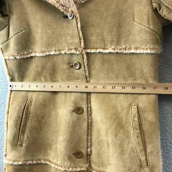 Brandon Thomas Tan Long Coat with Cream Accents - Picture 9 of 12